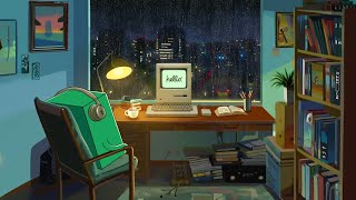90's rainy in city night - calm your mind [ chill beats to relax/study to  ]