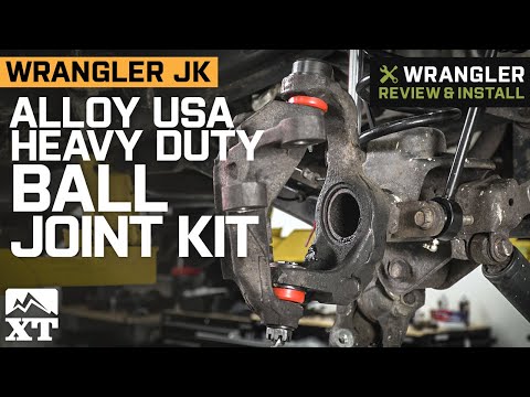 Jeep Wrangler JK Alloy USA Heavy Duty Ball Joint Kit Review & Install