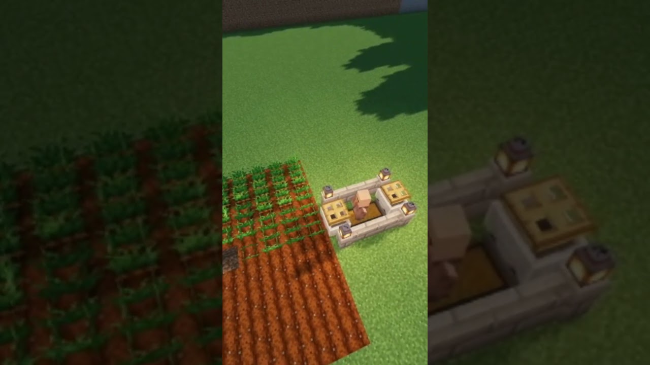 Automatic Crop Farm #minecraft  #minecraftcrops #minecraftshorts #minecraftbuils #minecrafttutorial