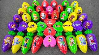 Paw Patrol Clay Surprise in Slime Coloring! Ryder, Chase, Rubble, Zuma, Rocky & Everest ASMR