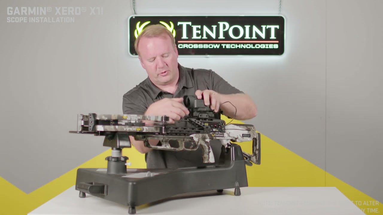 <h6>Mounting the Garmin XERO X1i Rangefinding Crossbow Scope on a TenPoint Crossbow</h6>