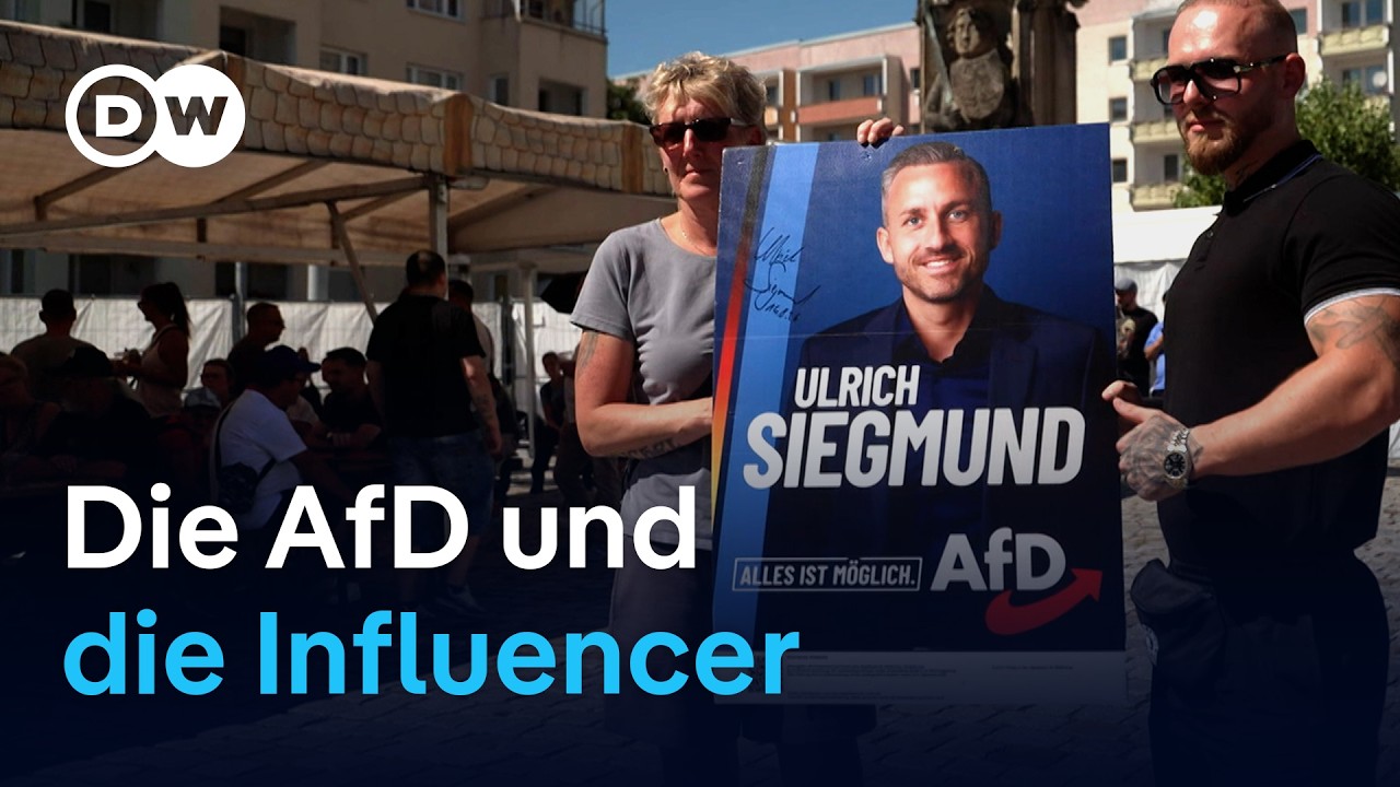 Wie AfD und rechte Influencer vor der Landtagswahl in Sachsen-Anhalt um Wähler werben | DW Reporter
