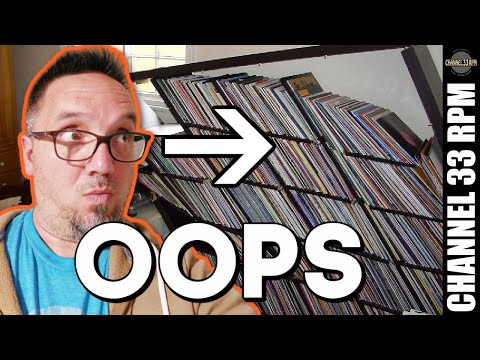 Part of a video titled Customize IKEA Kallax shelving to safely store vinyl - YouTube