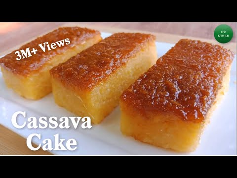 Easy Cassava Cake Recipe | Cassava Cake Using Fresh Cassava | How to Cook Cassava Cake
