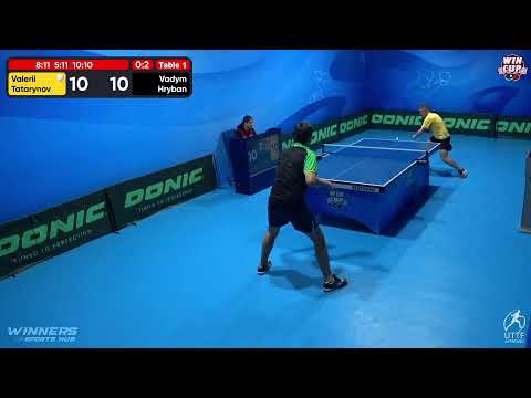 13:30 Valerii Tatarynov 0 - 3 Vadym Hryban West 1 WIN CUP 27.10.2022 | TABLE TENNIS WINCUP
