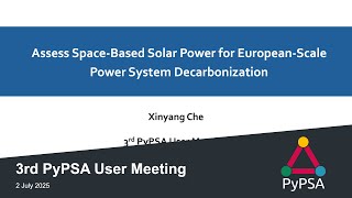 Assess Space-Based Solar Power for European-Scale Power System Decarbonization