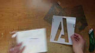 Raw Unboxing DZXCYZ 6 Inch Letter Stencils Numbers Craft Stencils, 42 Pcs Reusable Alphabet Template