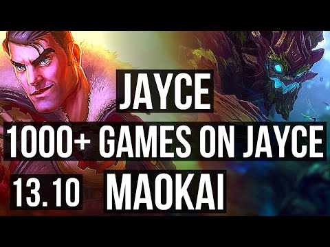 JAYCE vs MAOKAI (TOP) | 1000+ games, 2/1/3 | KR Master | 13.10