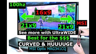 Video thumbnail for Why UltraWide Monitor is Better for Gaming,  MSI Optix MAG341CQ by cobuman