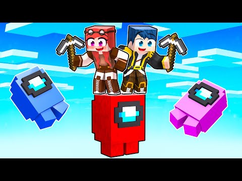 GIOCO CON 1 SOLO BLOCCO DI LUCKY BLOCK DI AMONG US! - MINECRAFT