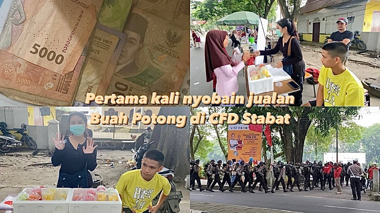 Iseng nyoba jualan buah potong di CFD ? Kira kira laris gak ya?😆🫣