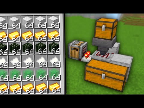 Como fazer um SISTEMA de CRAFTING AUTOMÁTICO SIMPLES no Minecraft 1.21 (Java e Bedrock)