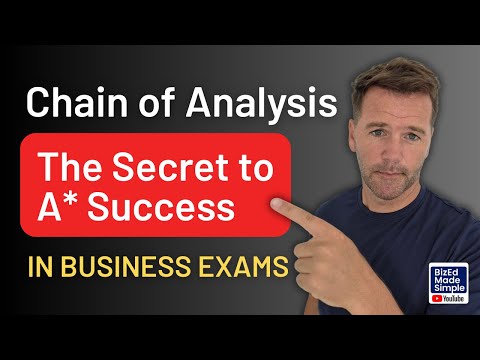 IGCSE Business Studies: Chain of Analysis – The A Exam Secret (Also A-Level & IB)