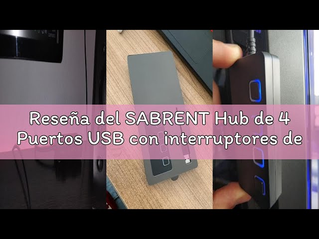 Vídeo relacionado con SABRENT Hub de 4 Puertos USB con interruptores de alimentación Individuales y LED | USB 3.0 | para PS5, Xbox, PC, y Gaming [HB-UM43]