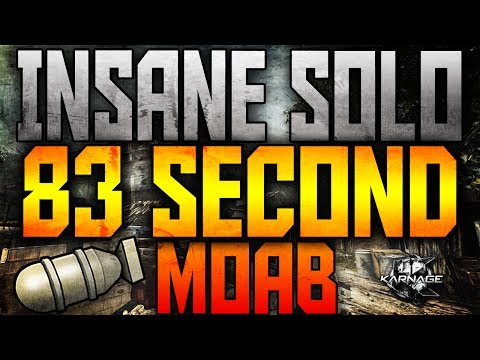 MW3: INSANE *SOLO* 83 SECOND MOAB ON VILLAGE!