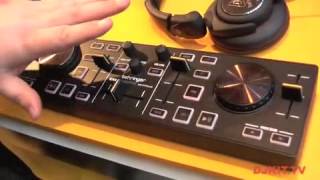 Video thumbnail for Behringer DJ Controller CMD MICRO Compact 2-Deck DJ MIDI Controller @ Musikmesse 2012 with DJkit.tv by djkit®