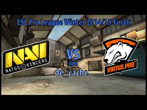 Natus Vincere vs. Virtus.pro (BO3) 1# de_cache (ENG) ESL Pro League Winter 2014/15 Finals