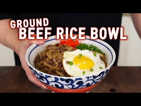 Got Ground Beef? Try This 15-Minute Beef Rice Bowl That Will Change Your LIFE! l Ground Beef Gyudon