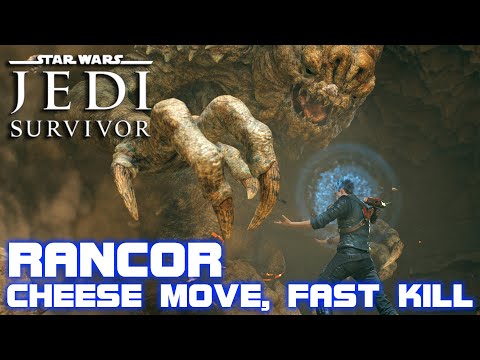 Star Wars Jedi Survivor - Rancor Boss Fight Cheese Guide (Speed Kill)