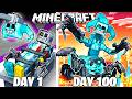 I Survived 100 Days as DIAMOND PROTOTYPE in Minecraft!