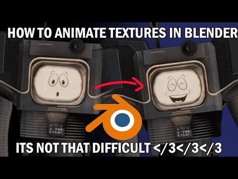 How To Animate Textures in Blender In Just Over 1 Minute!!!!