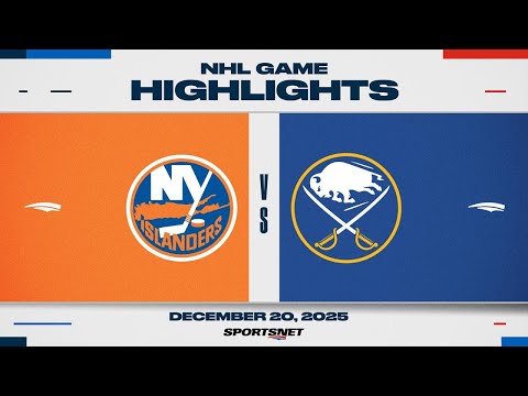 NHL Highlights | Islanders vs. Sabres - December 20, 2025