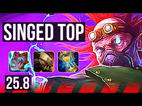 SINGED vs JAYCE (TOP) | Rank 12 Singed | EUNE Master | 25.8