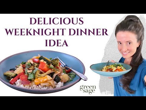 Thai Green Curry with Vegetables - A Quick, Healthy Dinner Recipe - I make this all the time!