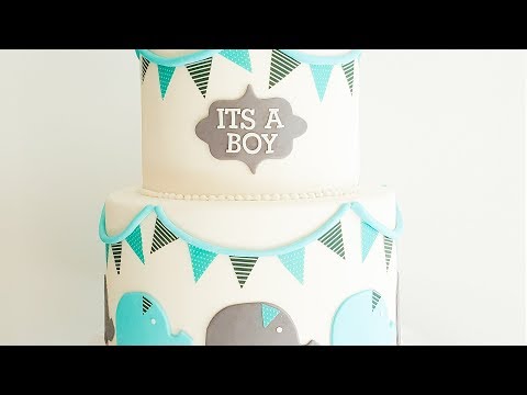 BABY Shower ELEPHANT Inspired Cake- Rosie's Dessert...