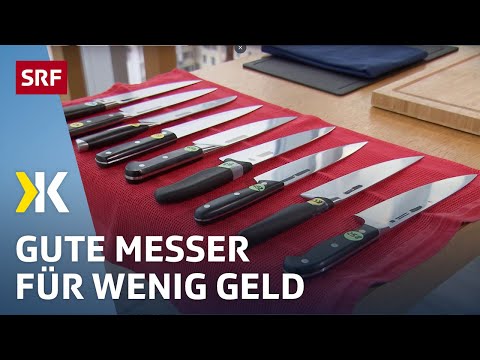 Kitchen knives tested: Not all of them cut well | 2022 | Kassensturz | SRF
