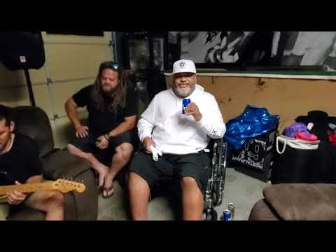 Darren Benitez with Bradah Fiji, Taz, Kevin, Eric at Kai's place.