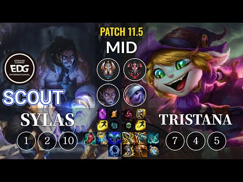 EDG Scout Sylas vs Tristana Mid - KR Patch 11.5