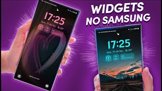 🔥Como ter WIDGETS na TELA DE BLOQUEIO do seu SAMSUNG! One UI 6.1
