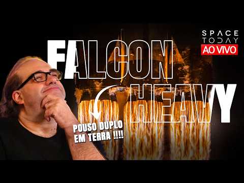 LANÇAMENTO DO FALCON HEAVY COM POUSO DUPLO EM TERRA !!!!!| MISSÃO NROL-97
