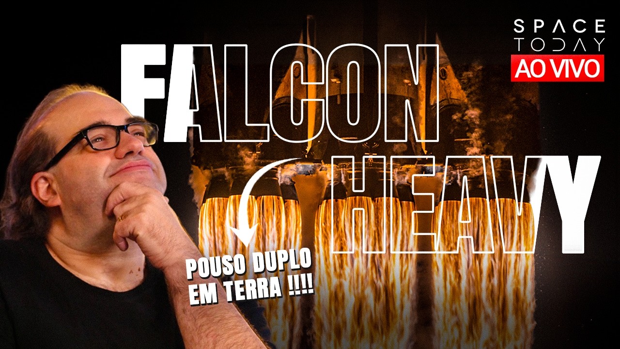 LANÇAMENTO DO FALCON HEAVY COM POUSO DUPLO EM TERRA !!!!!| MISSÃO NROL-97