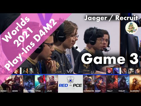 RED (Guigo Yone) VS PCE (Vizicsacsi Poppy) Game 3 Highlights - Worlds 2021 Play-In Knockouts by YAMA