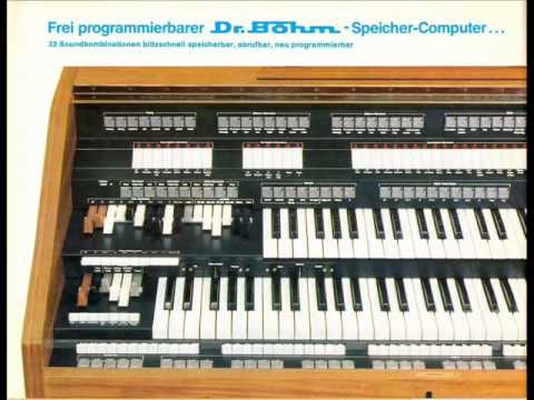 Ady Zehnpfennig - Schwarze Augen  (1978)   Dark Eyes ♪ on Dr. Böhm organ Professional 2000