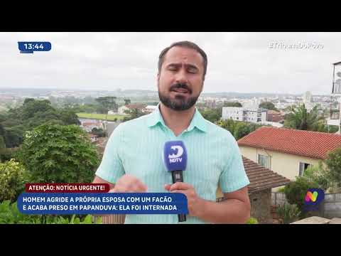 Homem ataca esposa com facão e é preso em Papanduva