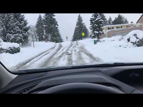 Subaru Crosstrek XMODE snow hill climb.