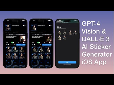 Build GPT-4 Vision & DALL·E 3 AI Sticker Generator iOS App | SwiftUI thumbnail