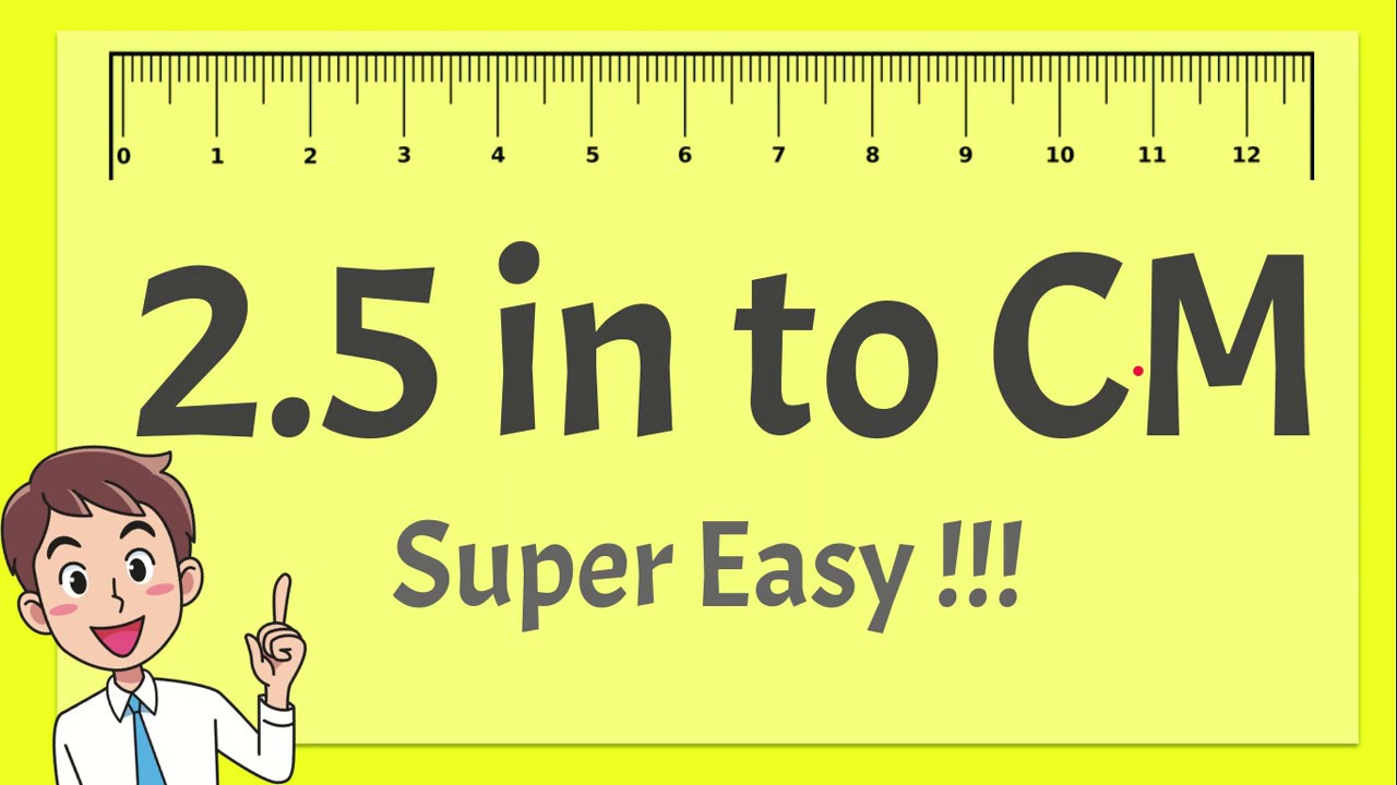 2.5 Inches to CM - Super Easy !