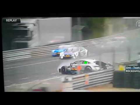 Gary Pafett,Mike Rockenfeller Crash Norisring