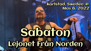 Sabaton - Lejonet Från Norden @Nöjesfabriken, Karlstad, Sweden🇸🇪 May 6, 2022 LIVE HDR 4K