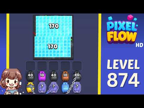 Pixel Flow Level 874 Walkthrough