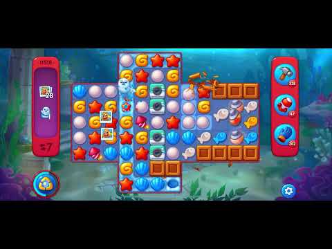 Fishdom Hard level 11518 no boosters フィッシュダム ハード