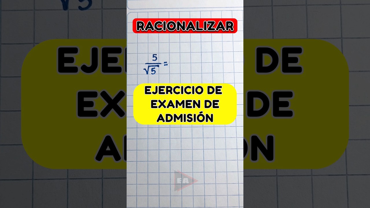 💥 Racionalización de Denominadores (▶19) #math #matemática