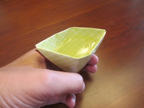 How to make an Origami Cup that holds water
