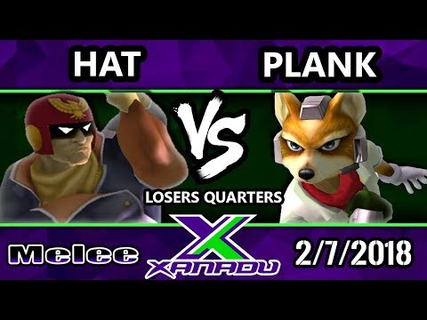 S@X 240 Melee - Hat (Captain Falcon, Marth, Falco) Vs. Plank (Fox) - SSBM Losers Quarters