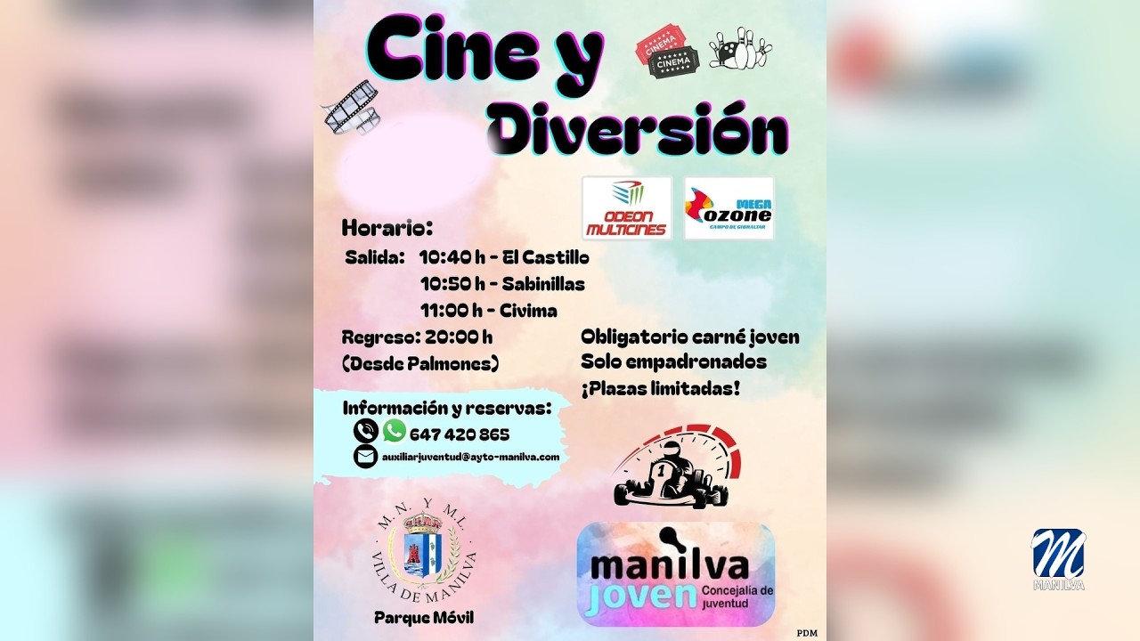 El 1 de abril jornada de cine y diversión para los jóvenes