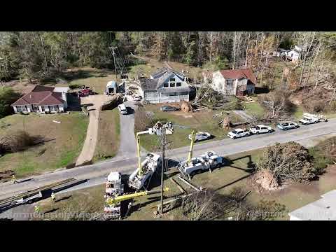 Blue Ridge, AL Tornado Damage - 11/30/2022